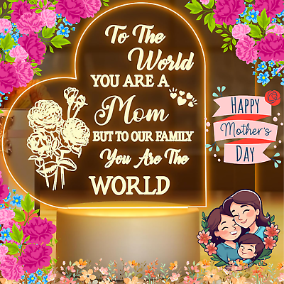 #ad Mothers Day Gifts for Mom from Daughter Son Mom Birthday Gift Night Light Arcyli $9.95