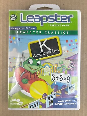 #ad LeapFrog Leapster Learning Educational Game Kindergarten Ages 5 6 Sealed $11.91