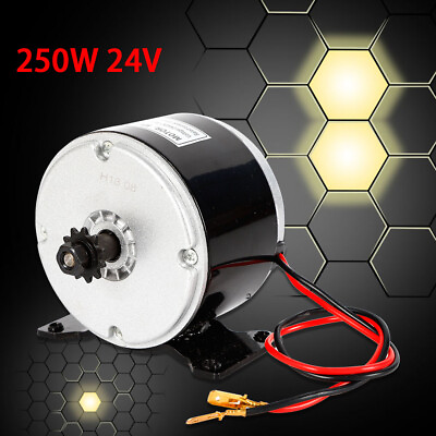 #ad Electric Brushed DC Motor Reversible For E bike Scooter Go Kart 2750RPM 250W 24V $28.50