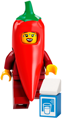 #ad LEGO Series 22 Chili Pepper Costume Girl Minifigure 71032 New Retired $11.97