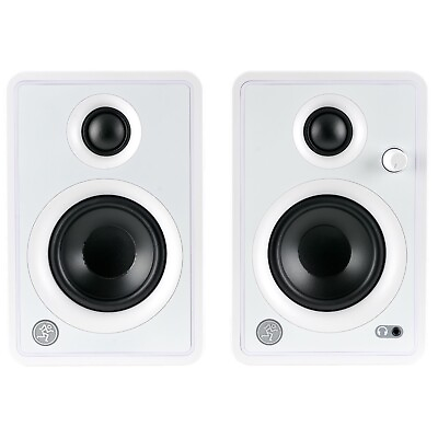 #ad Mackie CR3 X 3 Inch Multimedia Bluetooth Monitor Limited Edition White Pair $129.99