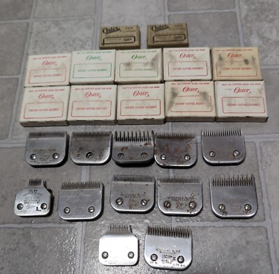 #ad Original Oster Animal Dog Clipper Blade Vintage Mixed Lot Of 24 $124.99