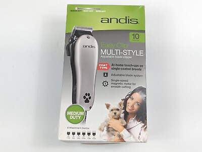 #ad Andis EasyClip Pet Clippers Dog Medium Duty Multi Style Grooming 10pcs Trim Kit $29.90