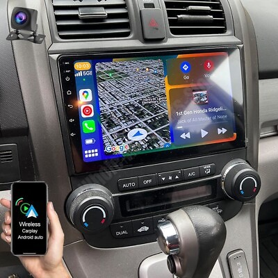 #ad For 2007 2011 Honda CRV Android 13 Carplay Car Stereo Radio GPS Navi WIFI BT $122.90