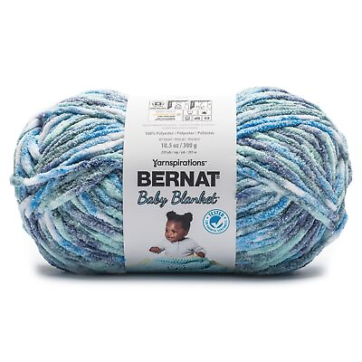 #ad Bernat Baby Blanket Big Ball Yarn Ocean Waves $17.27