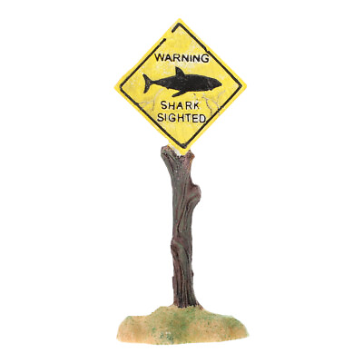 #ad Warning Sign Aquarium Decoration $9.58