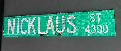 #ad Authentic Retired Street Sign 30”X 6” Street Name NICKLAUS ST. Christmas Gift $69.95