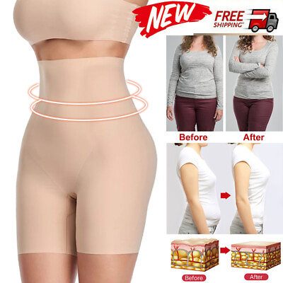 #ad Women Waist Trainer High Waist Shapewear Body Shaper Tummy Control Panties Pants $14.99