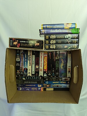 #ad VHS Lot 25 Tapes Classic Movies multiple Sets $39.95