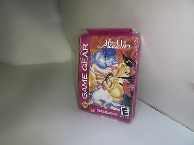 #ad NEW factory sealed Disney#x27;s Aladdin game for Sega Game Gear With Crushed Box A17 $18.95