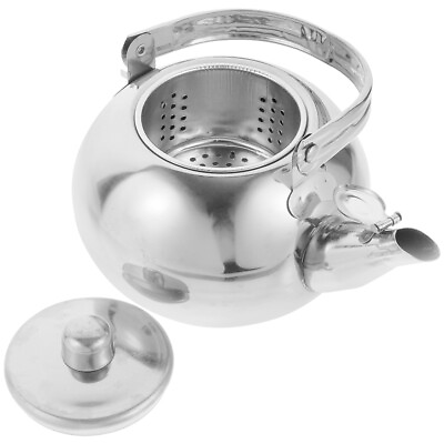 #ad Stainless Steel Tea Kettle with Infuser for Loose Leaf Tea Silver $14.24