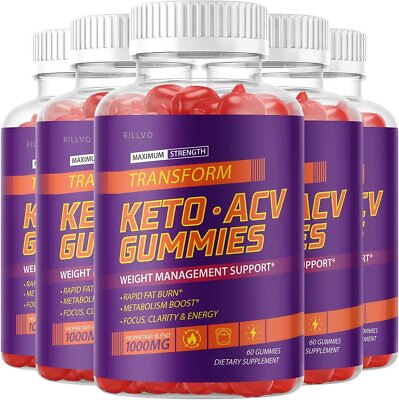 #ad 5 Pack Transform Keto ACV Gummies Advanced Formula 300 Gummies $69.95