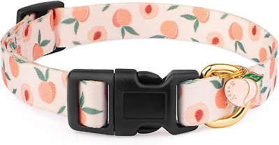 #ad Handmade Dog Collar for Small Medium Large DogsWhite Peach with Pendant Fall an $12.88