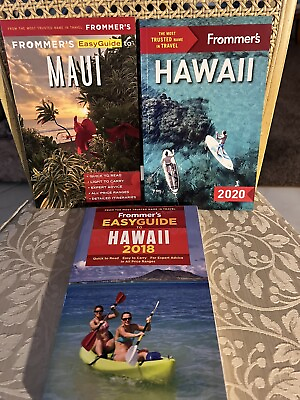 #ad Lot 3 Hawaii Maui Frommer#x27;s Family Vacation Travel Books $2.97