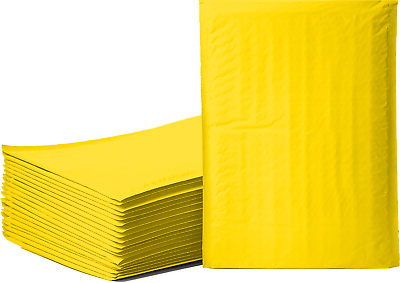 #ad Any Size Yellow Color Poly Bubble Mailers Shipping Padded Bags Mailing Envelopes $301.37