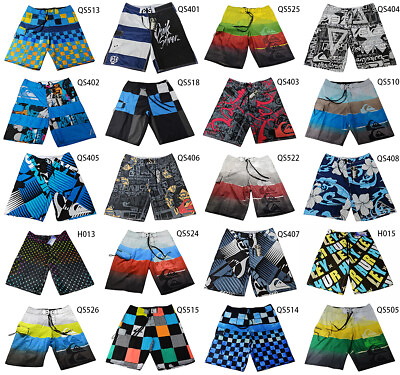 #ad Men#x27;s Beach Shorts Boardshorts Quick Dry Swimming Pants Surfing Bermuda Swimwear $12.99