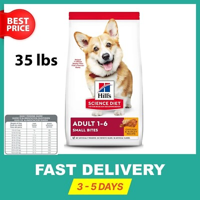 #ad #ad Hill#x27;s Science Diet Adult Small Bites Chicken amp; Barley Recipe Dry Dog Food 35lbs $45.70