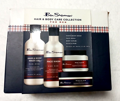 #ad Ben sherman hair amp; body care collection for men gift set $35.68