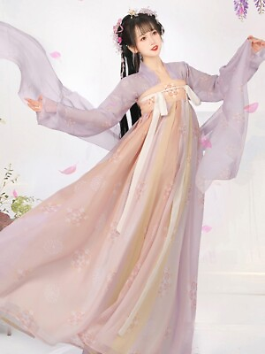 #ad Fairy Women Chinese Hanfu Costume Tang Dynasty Beautiful Traditional Outfit $35.99