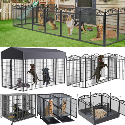 BingoPaw All Types Strong Dog Crates Cage Jumbo Indoor Outdoor Large Dog Kennel $158.98