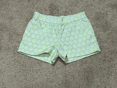 #ad J Crew Womens Shorts Size 2 Multicolor Textured Fabric Elastic Waist Pockets $14.99
