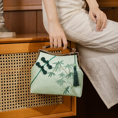 #ad Antique Bag Cheongsam Dinner Handmade Retro Republic of China Style Handbag $37.99