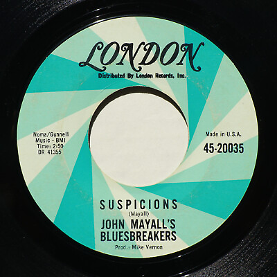 #ad John Mayall#x27;s Bluesbreakers *Suspicions Oh Pretty Woman* 45 rpm Vinyl 7quot; Single $19.66