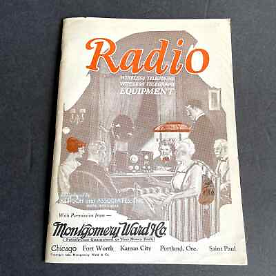 #ad Montgomery Ward amp; Co Catalog 1922 Radio Wireless Telephone Equipment $50.00