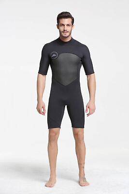 #ad Top Quality Mens 2mm Shorty Wetsuit for Diving Snorkeling Surfing Swimming NEW $44.99