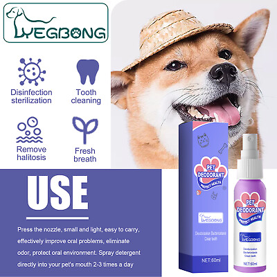 #ad Pet Teeth Cleaning Spray Pet Breath Freshener Oral Spray $7.99
