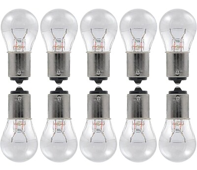 #ad 10 Pack 1156 Clear Tail Signal Brake Light Bulb Lamp Free Shipping $9.99