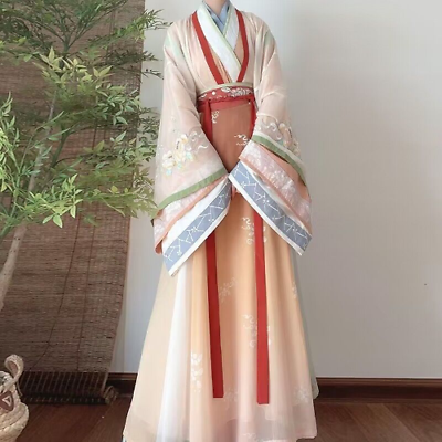#ad Women Ancient Chinese Embroidery Hanfu Set Fairy Cosplay Costume Party Outfit $160.94