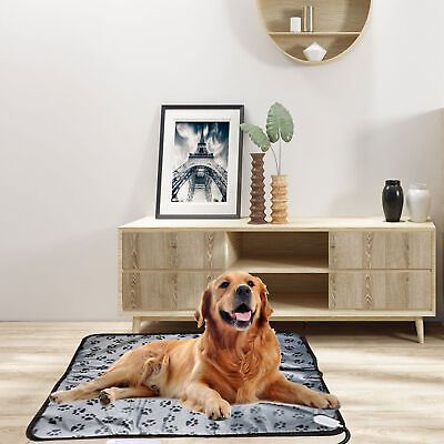 #ad Electric Pet Heating Pad Warmer Heater Bed Heated Mat Dog Cat Blanket Waterproof $50.40