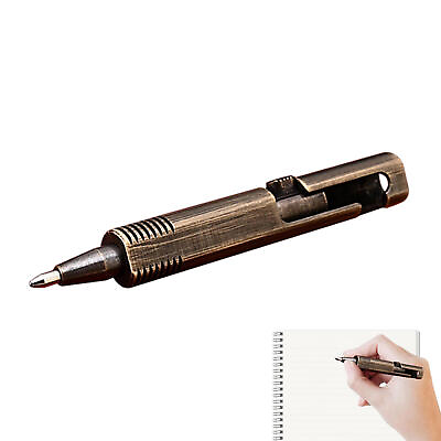#ad GORGEOUS HIGH QUALITY MINI BRASS BALL POINT PEN WITH Switch $12.90