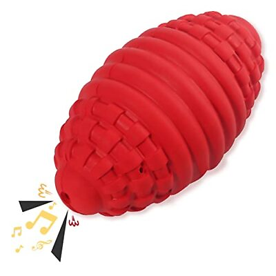 #ad Squeaky Football Dog Toys for Aggressive Chewers: Non Toxic Natural Rubber Pu... $16.65