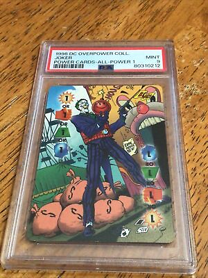 #ad 1996 DC Overpower Collection Power Cards THE JOKER PSA 9 POP 3 Very Rare Find $89.95