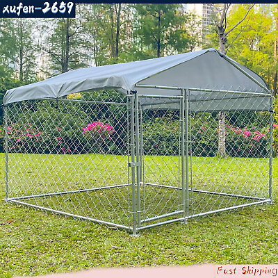 #ad Outdoor Pet Dog Run House Kennel Shade Cage Enclosure w Cover Playpen US $188.95