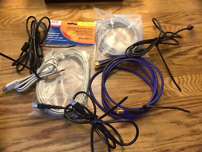 #ad Lot of 7 USB Mixed Assorted Cables A to B $35.95