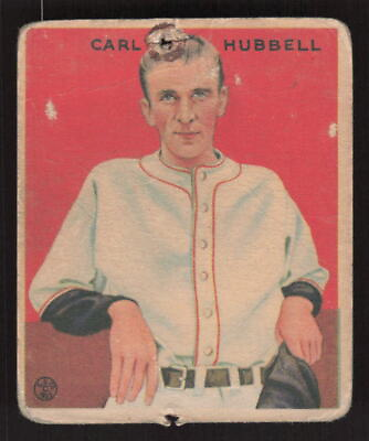 #ad 1933 GOUDEY CARL HUBBELL 234 POOR RC R319 HOF BASEBALL NEW YORK GIANTS $90.00