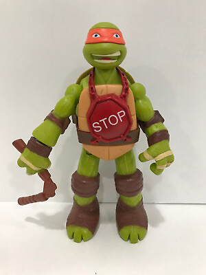 #ad 2014 Playmates Teenage Mutant Ninja Turtles TMNT Michelangelo Weapon Stop figure $11.99