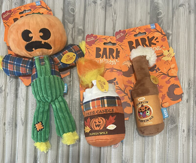 #ad Bark Dog Toys squeakers An Autumn Tail Lot If 3 $22.00