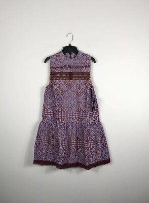 #ad Lulus Womens Dress Burgundy Lavender Belrose Lace Mini Size Medium NWT $45.00