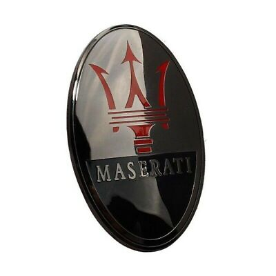 #ad Quatrroporte Ghibli Front Bumper Emblem Badge Black For Maserati Granturismo $20.00