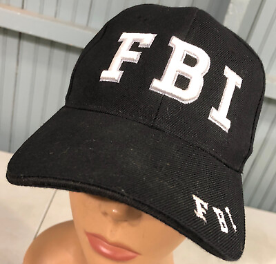 #ad FBI Novelty Costume Adjustable Black Baseball Cap Hat $16.55