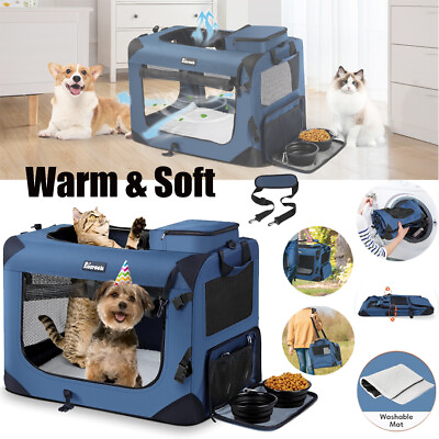 #ad Pet Dog Cat Puppy Carrier Travel Tote Bag Comfort Case Soft Cage Kennel Folding $45.59
