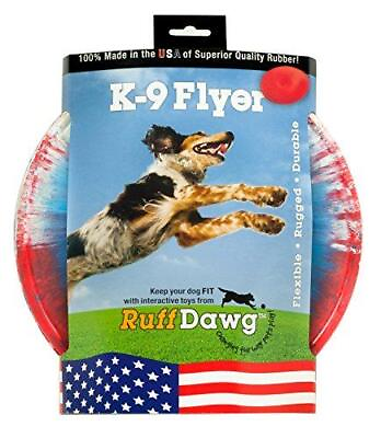 #ad Ruff Dawg K9 Flyer Rubber Dog Toy Large Assorted Colors $22.29
