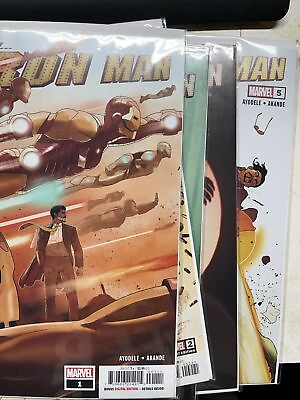 #ad I AM IRON MAN 2023 Marvel Comics #1 5 Full Run Lot Variant War Machine $12.99