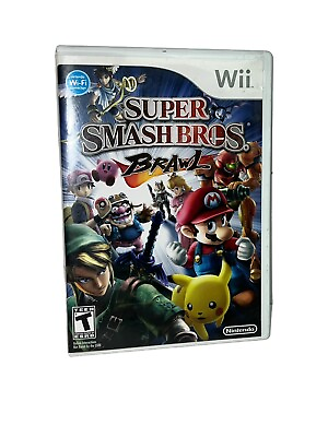 #ad Super Smash Bros. Brawl Nintendo Wii Game w Case Nice Disc Cond. Free Shipping $16.96
