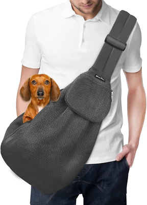 Slowton Dog Carrier Sling Thick Padded Adjustable Shoulder Strap Dog Carriers f $42.99
