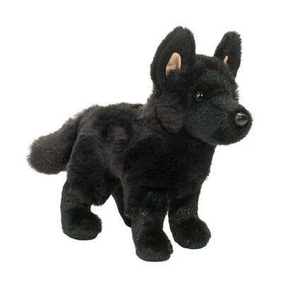 #ad Harko 8quot; Black German Shepherd Plush Stuffed Animal Dog Douglas Cuddle Toy pup $16.50